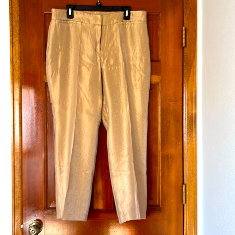 Chicos 2P Gold Slacks